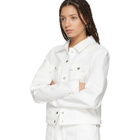 Kreist White Appliqued Denim Jacket