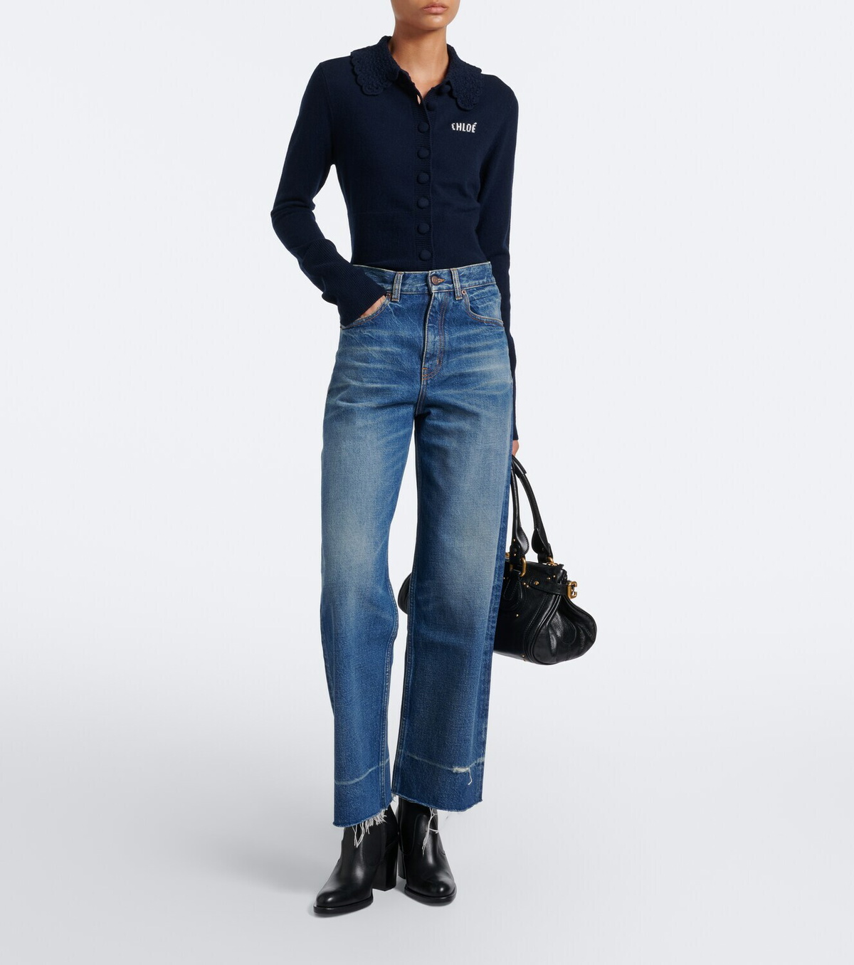 Chloé Logo wool cardigan