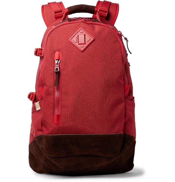 Photo: visvim - Suede-Trimmed Cordura Nylon Backpack - Men - Red