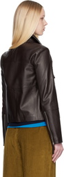 Proenza Schouler Brown Proenza Schouler White Label Annabel Leather Jacket