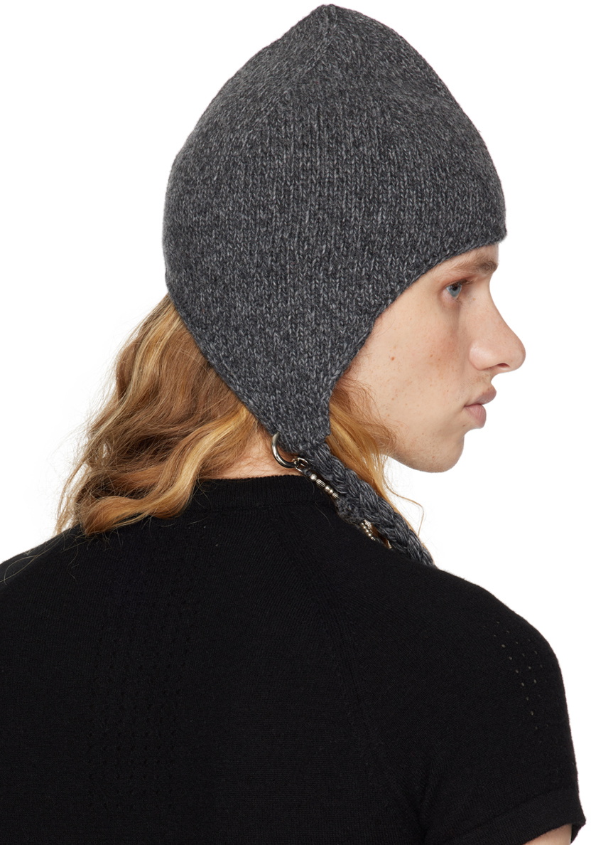 【関税込み】HYEIN SEO グレー ロゴ ビーニー HYEIN SEO Gray Tassel Charm Beanie Hyein Seo