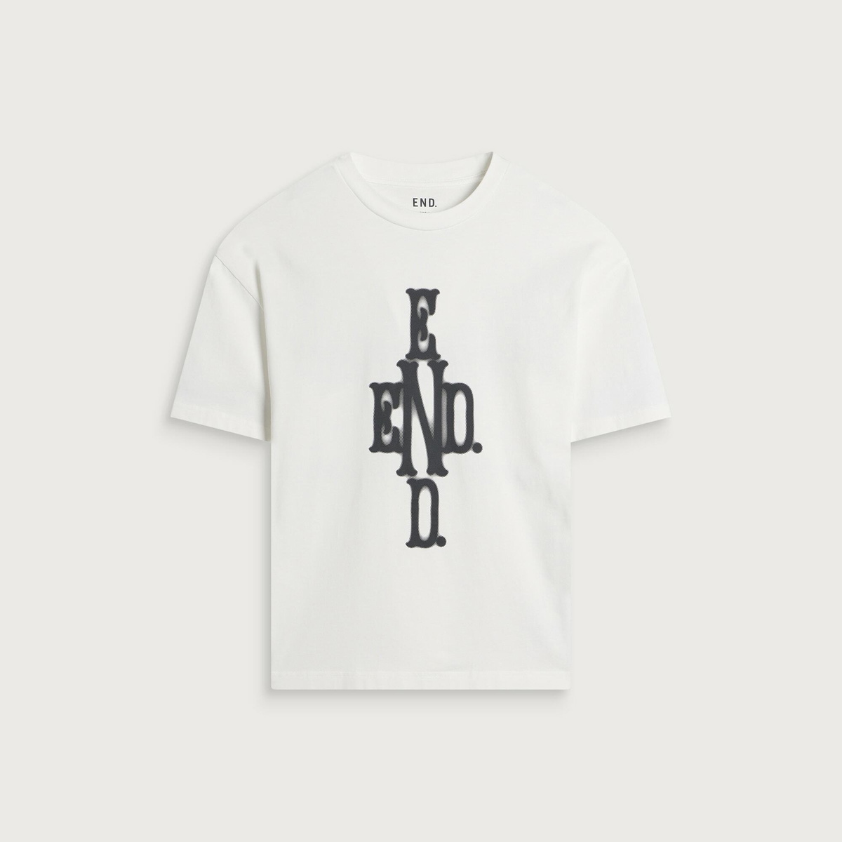 END. Cross T-shirt in Off White