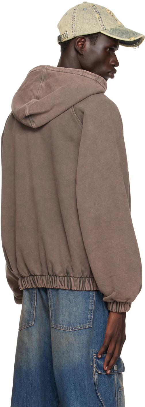 MISBHV Brown Zipped Hoodie