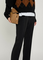 Rohe Straight-leg Stretch-crepe Trousers Black