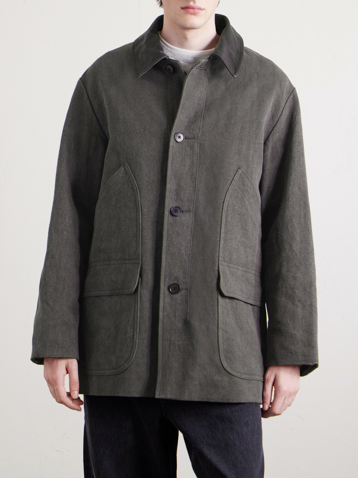 Kaptain Sunshine - Cotton and Hemp-Blend Coat - Black