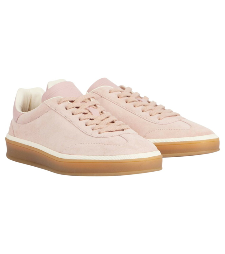 Photo: Loro Piana Tennis Walk suede sneakers