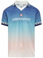 Casablanca Blue Gradient-Effect T-Shirt