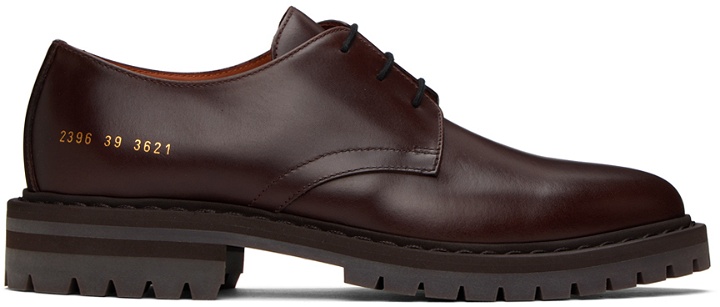 Photo: Common Projects Brown Leather Derbys