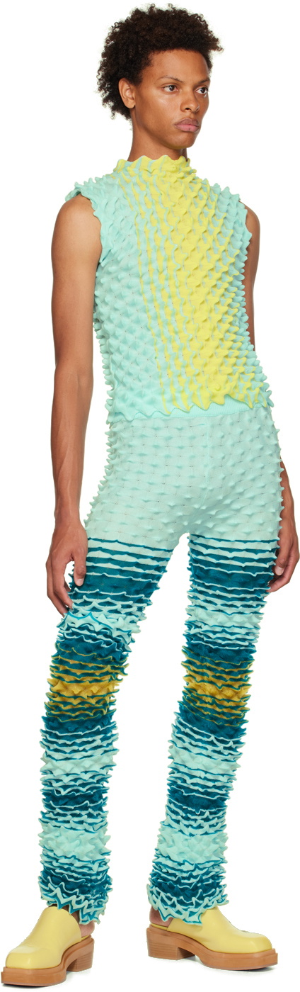 Chet Lo SSENSE Exclusive Blue & Yellow Leeloo Tank Top
