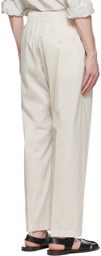 Lemaire Off-White Cotton Trousers