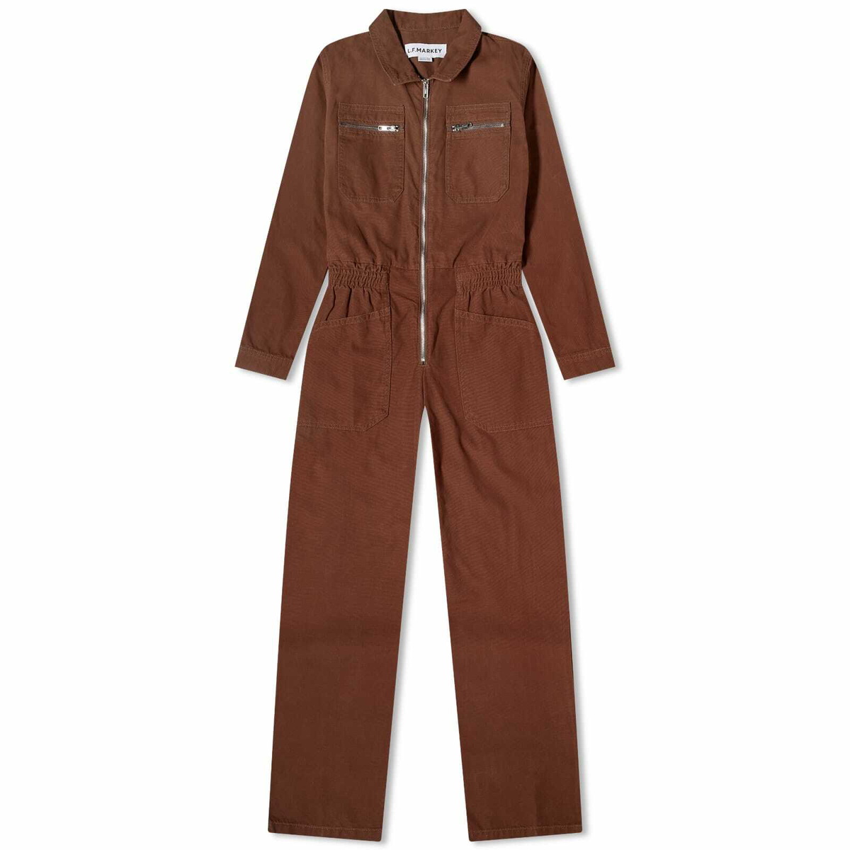 L.F. Markey Women's Danny LS Boilersuit in Chocolate