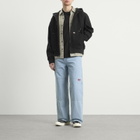 Dickies Men's Unlined Canvas Hooded Bomber Jacket in Black