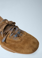 Acne Studios Lace-Up Suede Flats