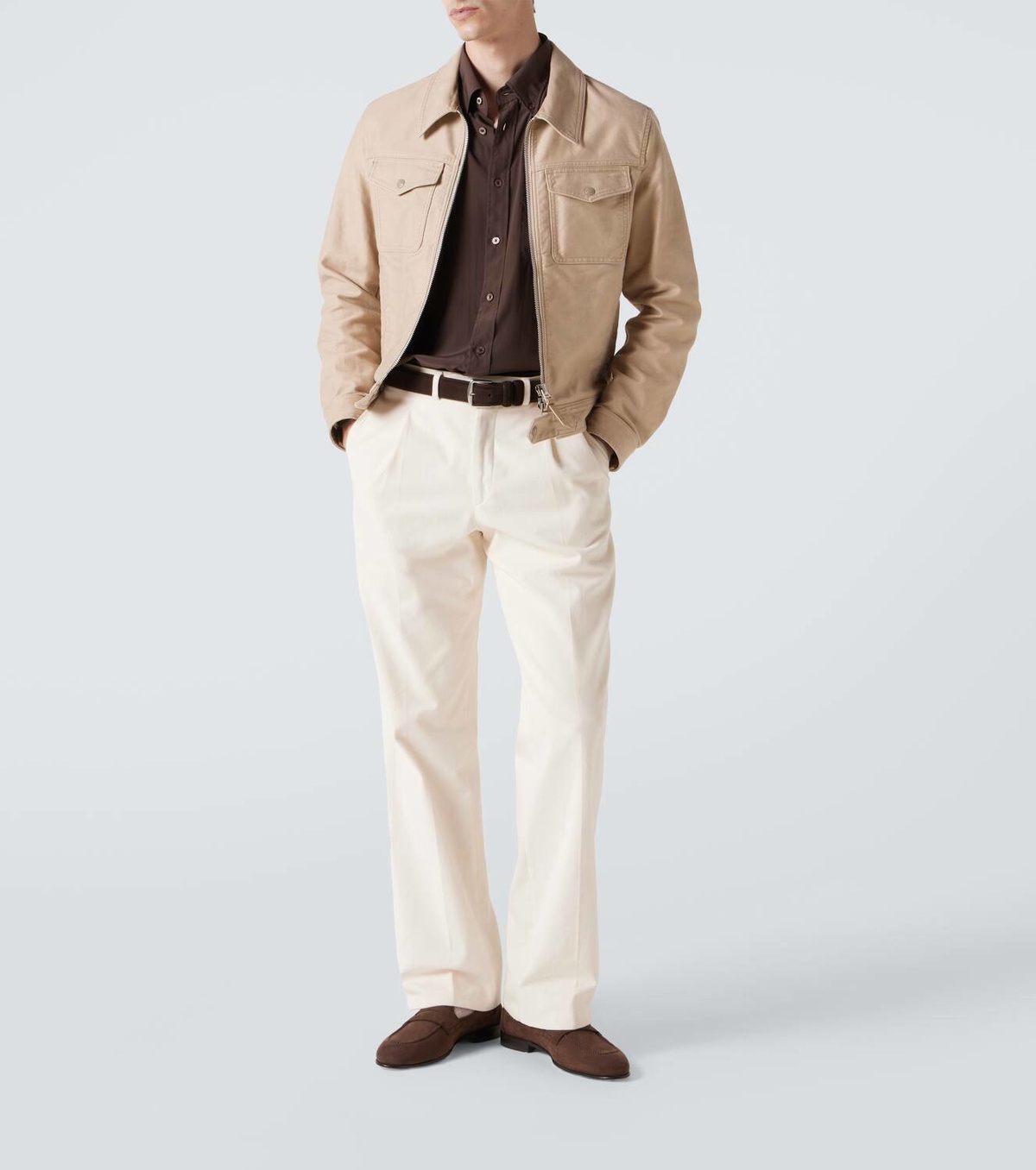 Brioni Appia leather penny loafers