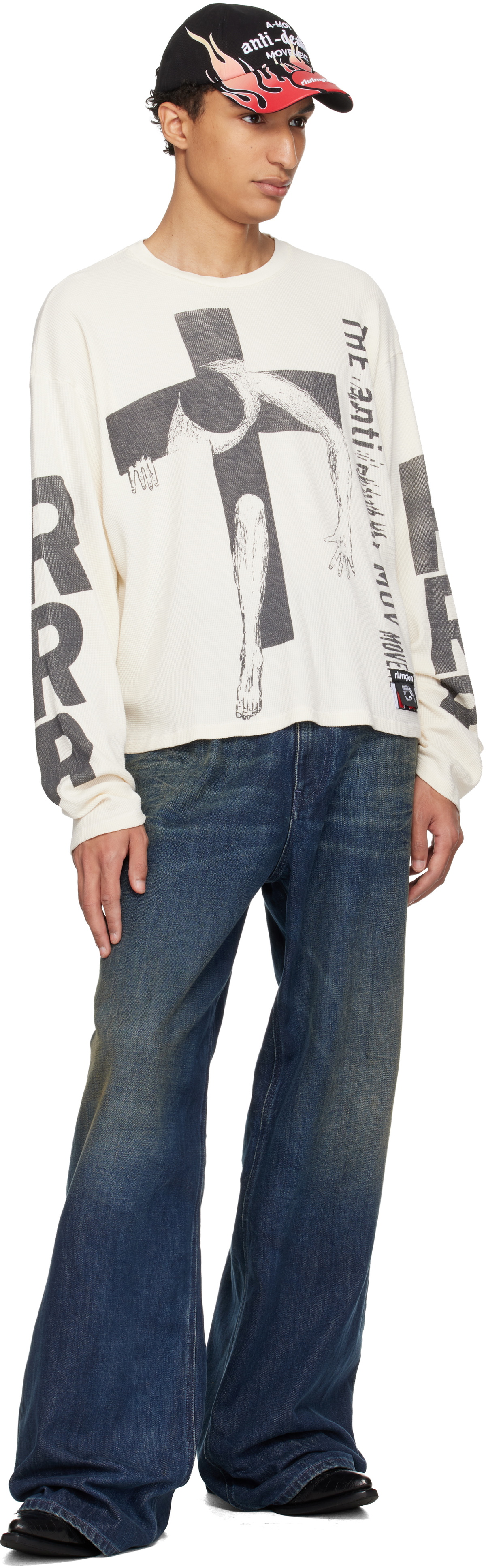 Rivington Roi Rebis Off-White Pop Out Thermal T-shirt