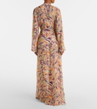 Alexandra Miro Chloe printed georgette kaftan