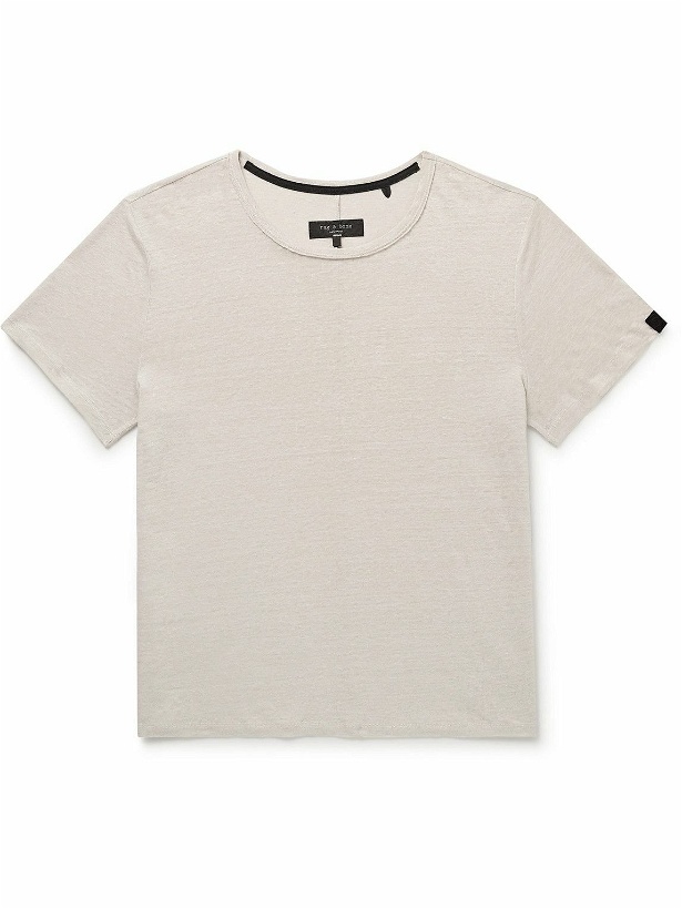 Photo: Rag & Bone - Classic Mercerised Linen T-Shirt - Gray