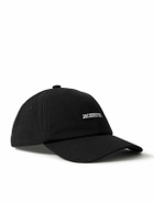 Jacquemus - Gadjo Logo-Embellished Cotton-Twill Baseball Cap - Black