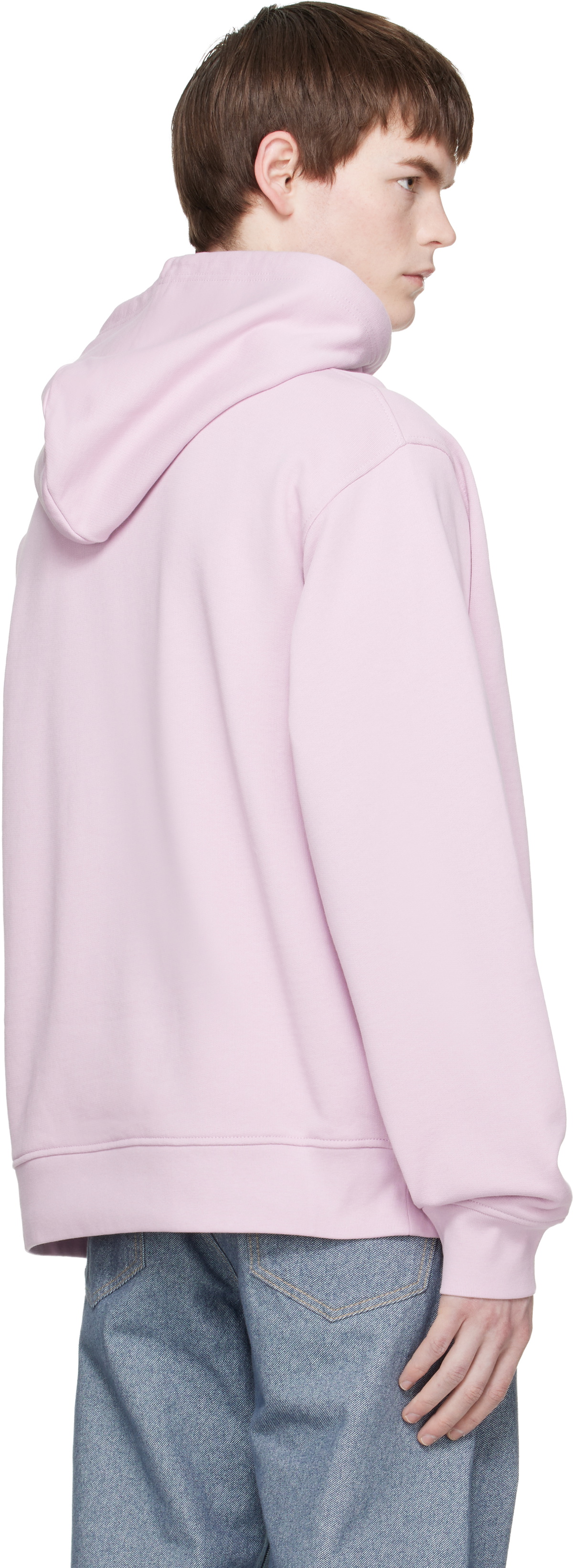 Marni Pink Flocked Marni Animal Alphabet Logo Hoodie