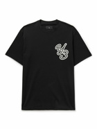 Y-3 - Oversized Logo-Print Cotton-Blend Jersey T-Shirt - Black
