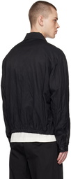 LEMAIRE Black Crinkled Jacket