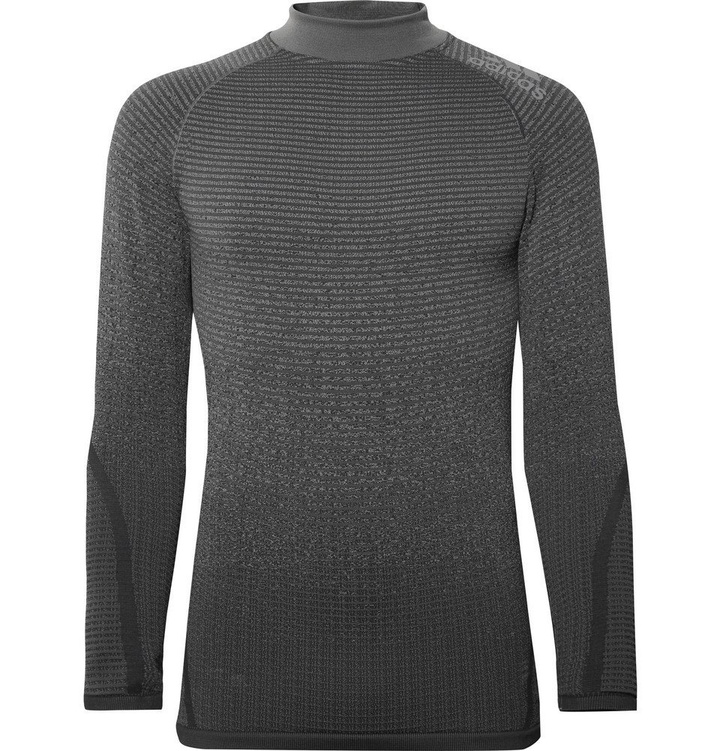 Photo: Adidas Sport - Alphaskin 360 Seamless Knitted T-Shirt - Gray