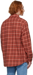 Nudie Jeans Red Flannel Filip Shirt