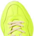 Gucci - Rhyton Leather Sneakers - Bright yellow