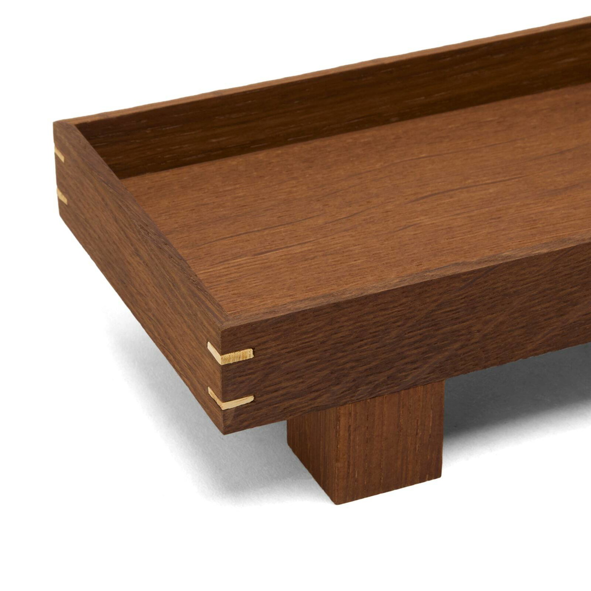 ferm LIVING Bon Wooden Tray - X Small in Smoked Oak 