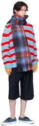 Charles Jeffrey Loverboy Blue & Red Gloves Sweater