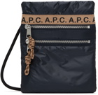A.P.C. Navy Repeat Pouch