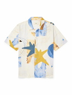 Folk - Gabe Printed Linen Shirt - White