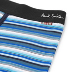 Paul Smith - Striped Stretch-Cotton Boxer Briefs - Navy