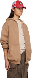 Butter Goods Beige Fabric Appliqué Hoodie
