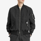 Uniform Experiment Men's Crystal Nylon Flight Jacket in Black