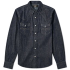 RRL Men's Buffalo Western Shirt in Rinse Wash