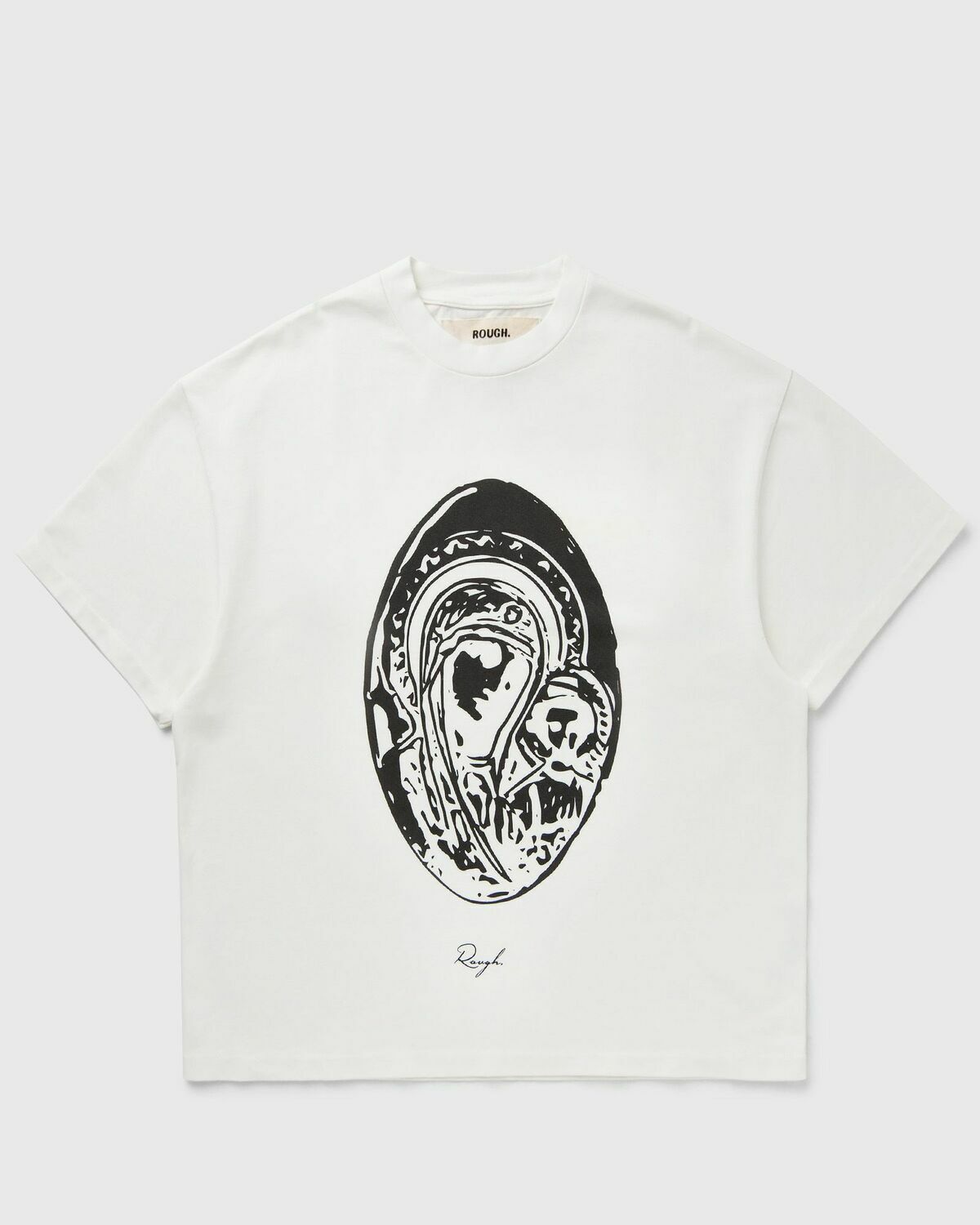 Rough. FADED MARIA TEE Beige Mens Shortsleefe