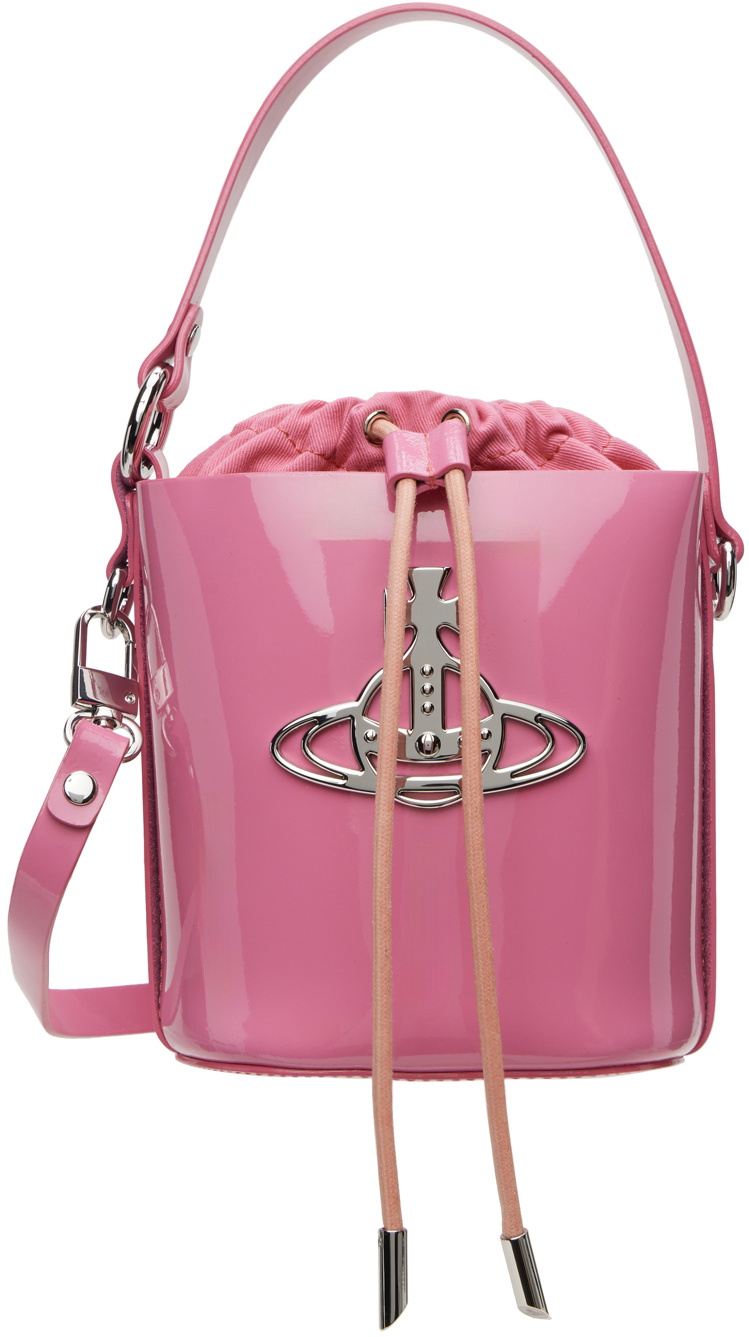 Vivienne Westwood Pink Daisy Drawstring Bucket Bag Vivienne Westwood