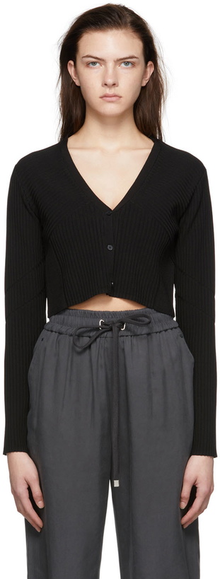 Photo: LOW CLASSIC Black Rayon Cardigan