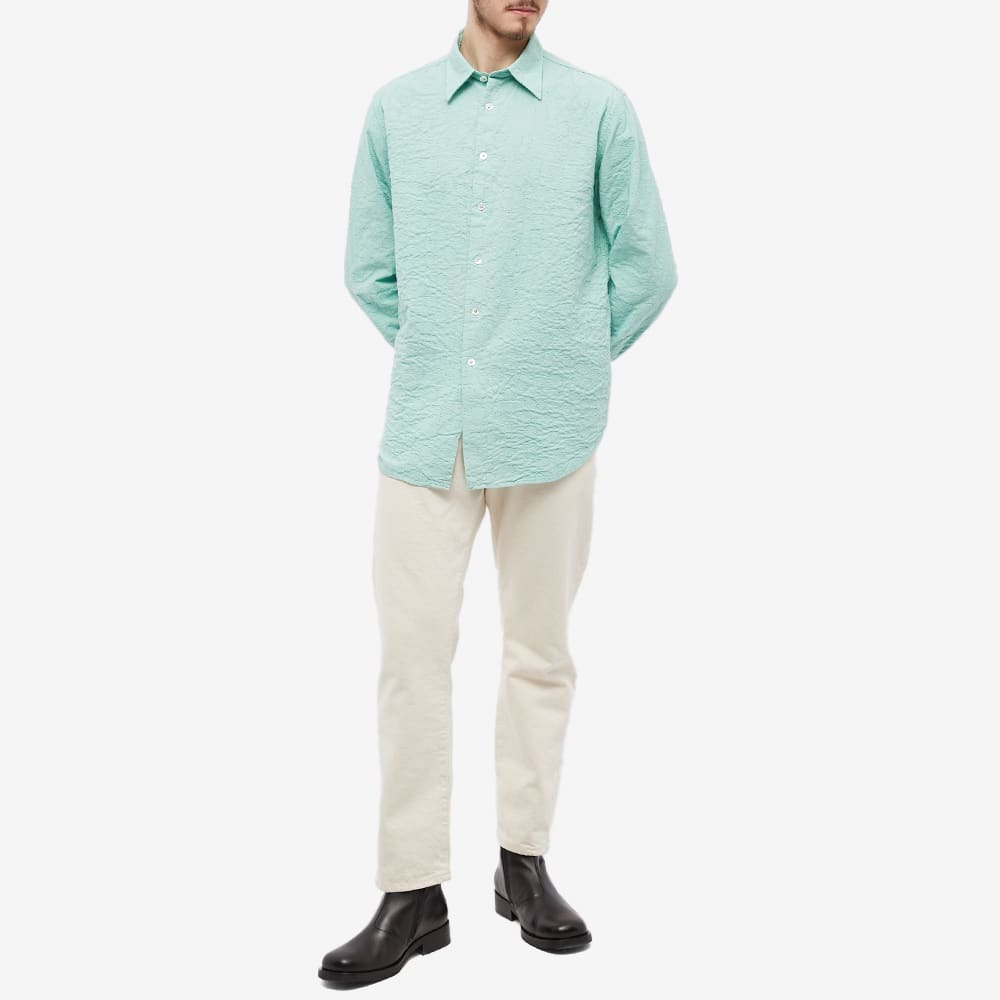 Green Zigzag Sunflower Men's Short Sleeve Shirt