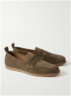 Mr P. - Leo Suede Penny Loafers - Brown