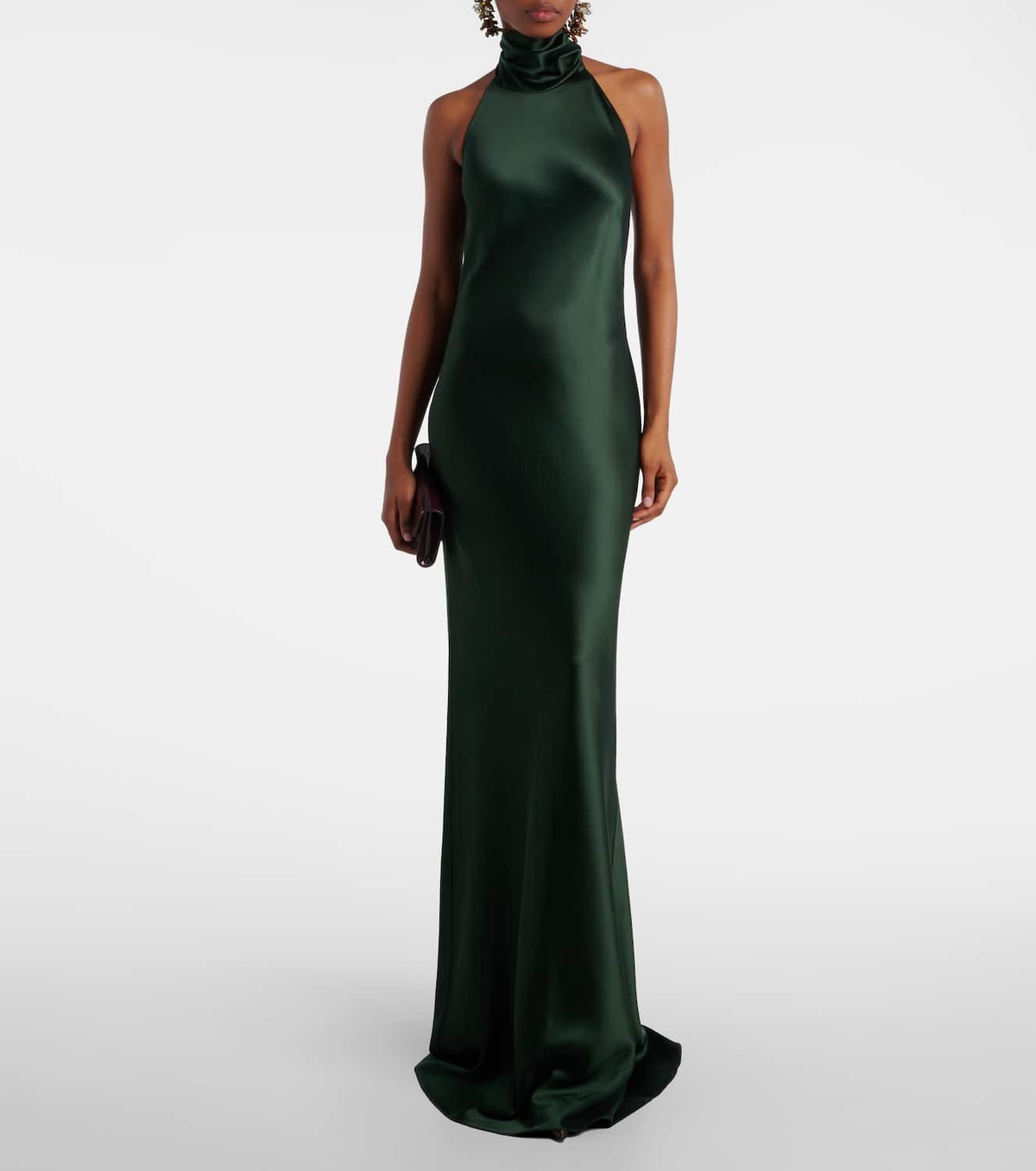 Ralph Lauren Collection Chilton halterneck open-back satin gown