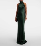 Ralph Lauren Collection Chilton halterneck open-back satin gown