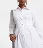 Paco Rabanne - Broderie anglaise cotton shirt dress
