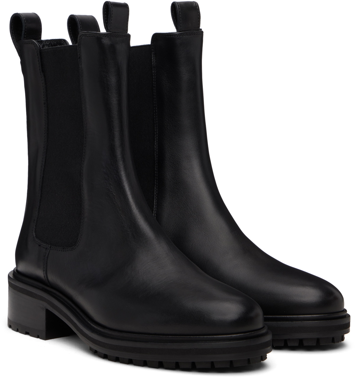 Aeyde Black Jack Leather Chelsea Boots