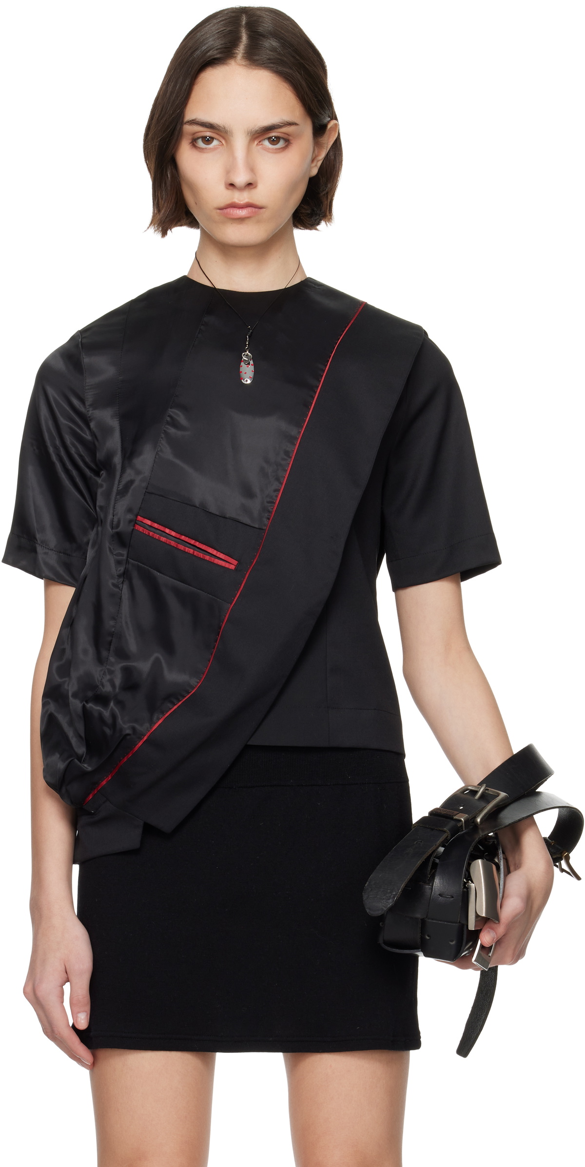 【関税込み】HODAKOVA Asymmetric Split Tシャツ Asymmetric Split T-Shirt by HODAKOVA on Sale