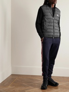 Moncler - Panelled Cotton and Quilted Shell Down Zip-Up Cardigan - Black