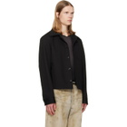 AMIRI Black Script Collar Shirt Jacket