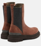 Brunello Cucinelli Monili suede Chelsea boots