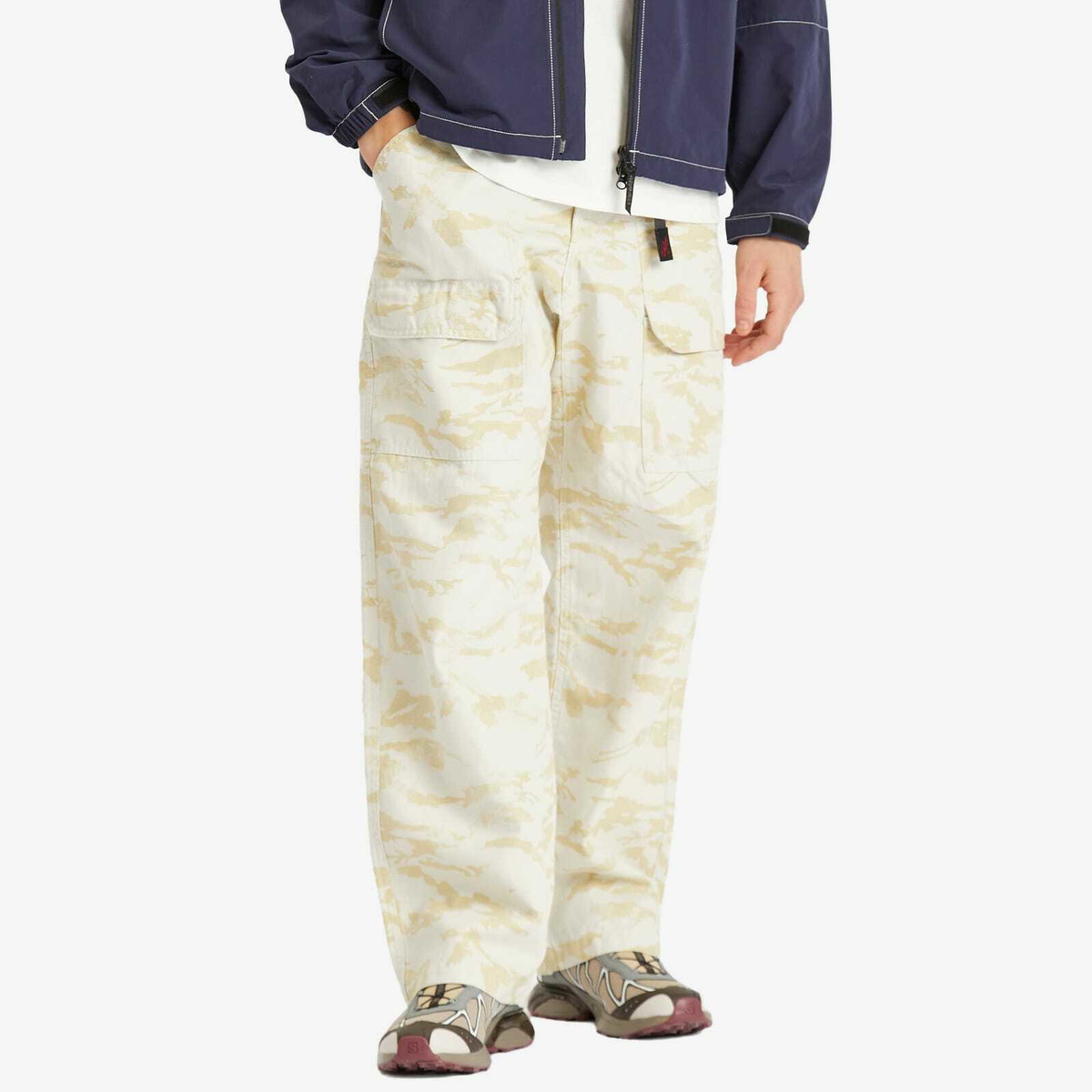 Gramicci Men's Canvas EQT Pant in Sand Camo Gramicci